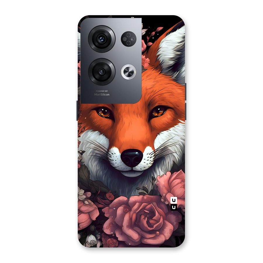 Fox and Roses Back Case for Oppo Reno8 Pro 5G