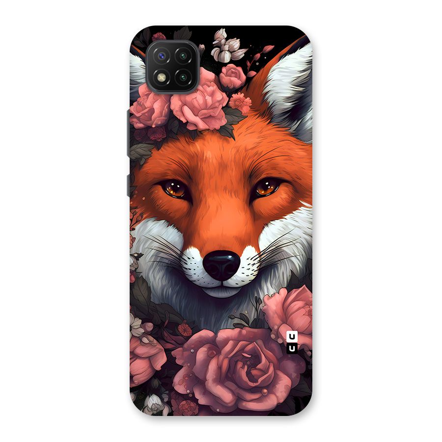 Fox and Roses Back Case for Poco C3