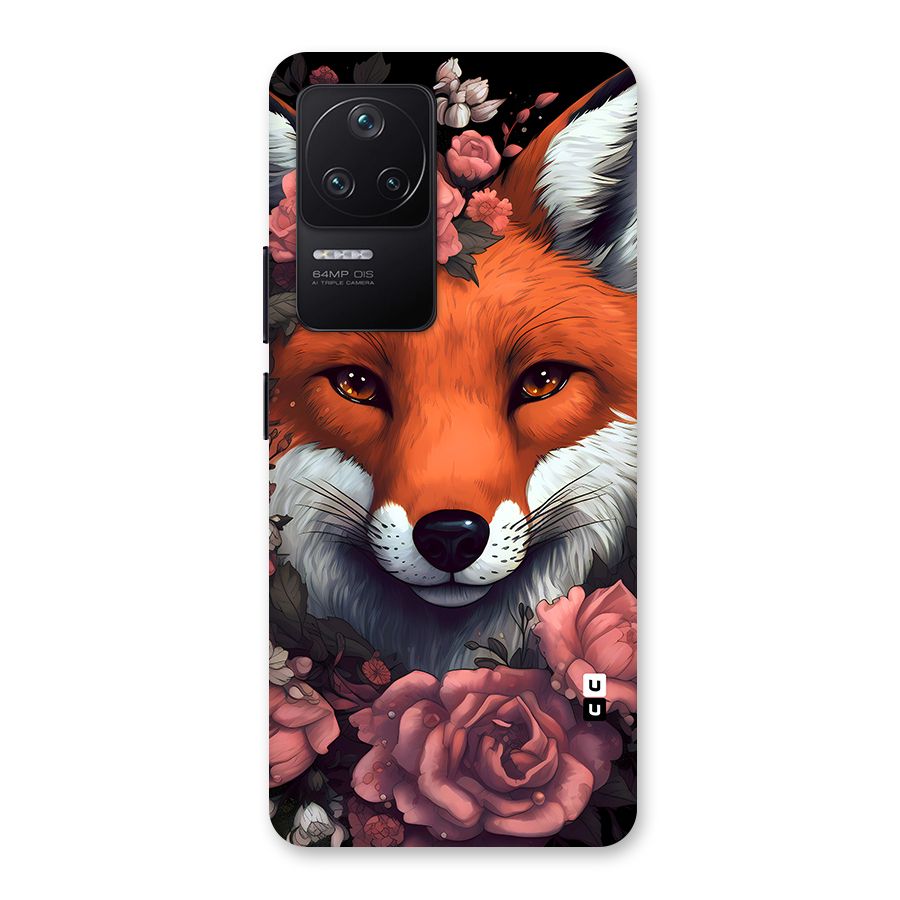 Fox and Roses Back Case for Poco F4 5G