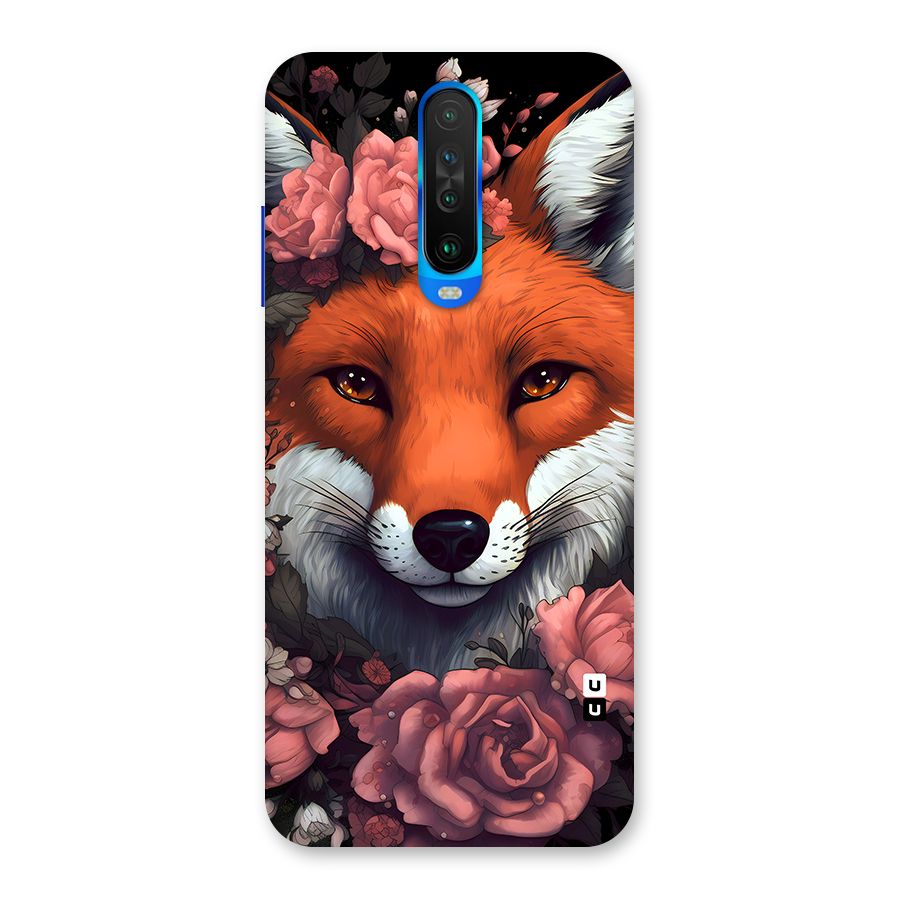 Fox and Roses Back Case for Poco X2