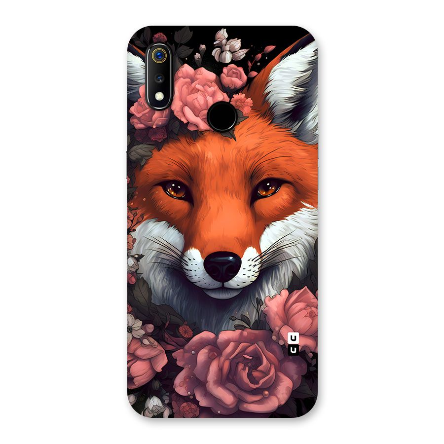 Fox and Roses Back Case for Realme 3