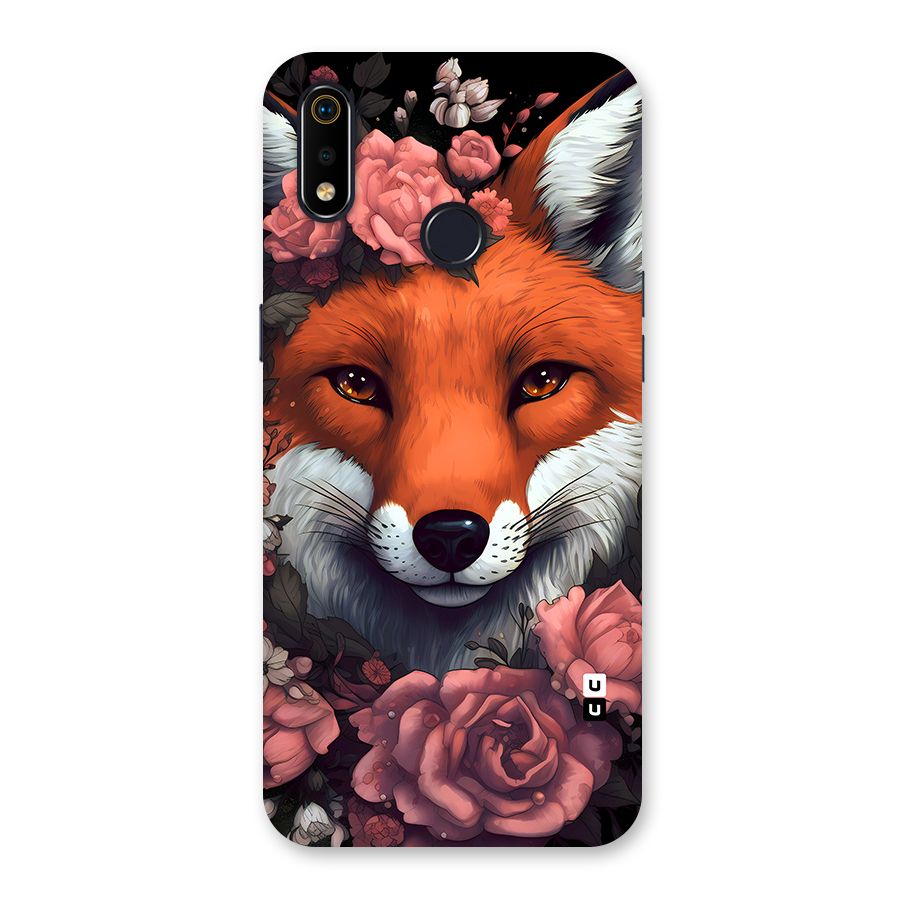 Fox and Roses Back Case for Realme 3i