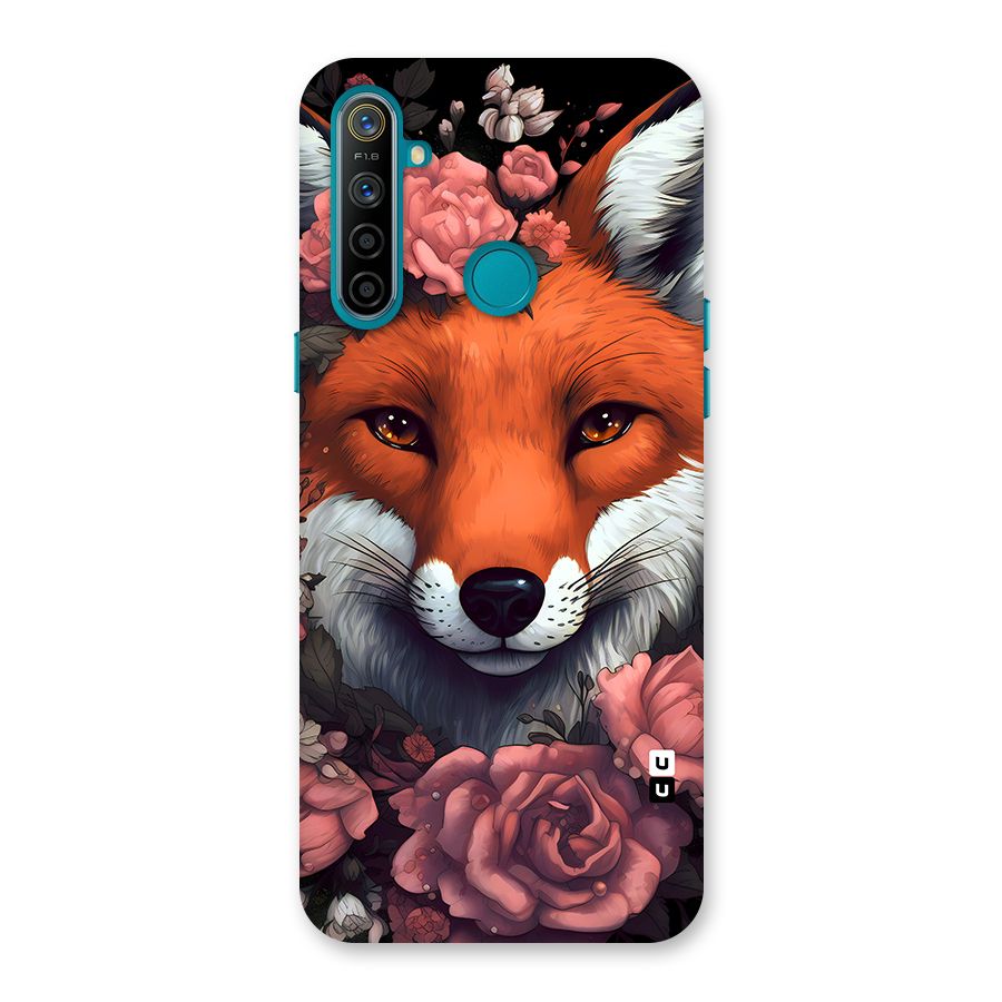 Fox and Roses Back Case for Realme 5i