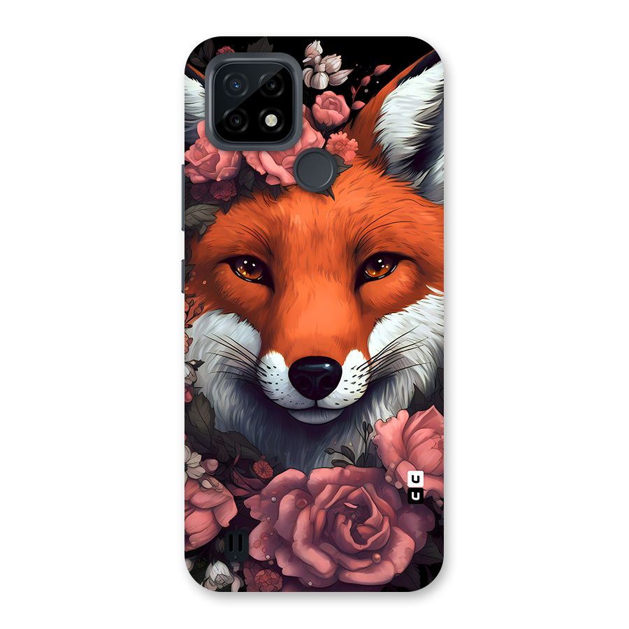 Fox and Roses Back Case for Realme C21