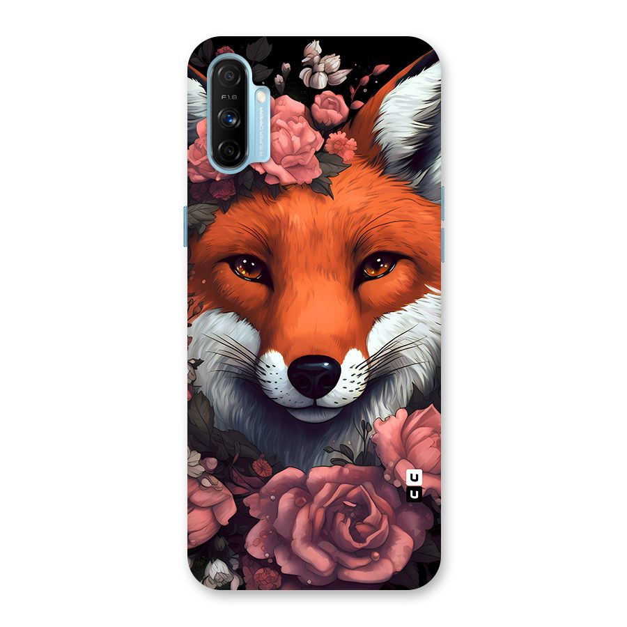 Fox and Roses Back Case for Realme Narzo 20A