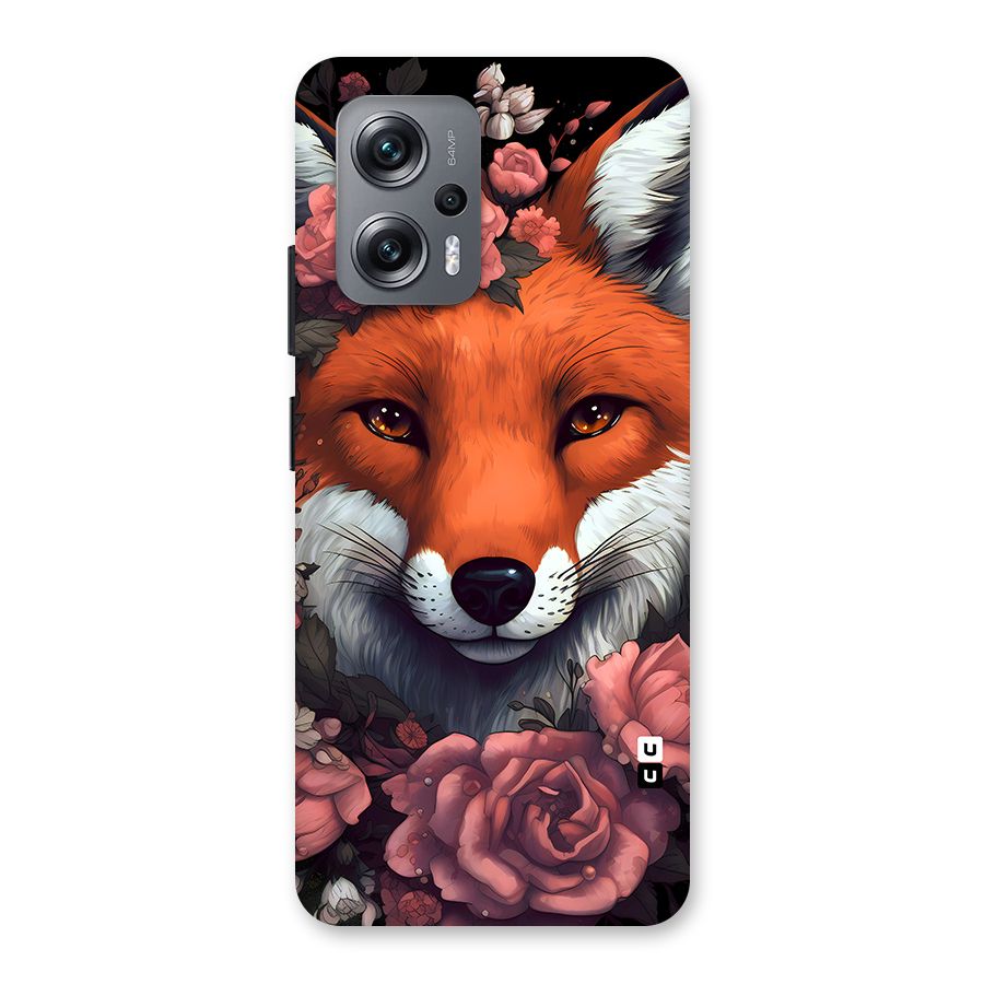 Fox and Roses Back Case for Redmi K50i