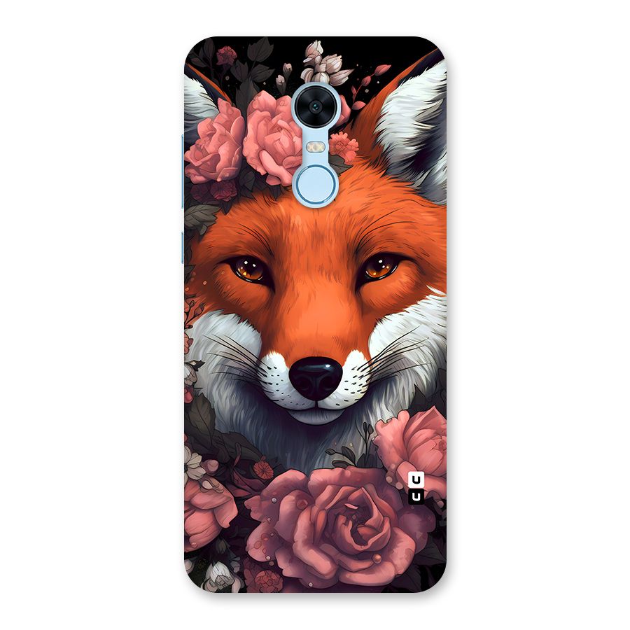 Fox and Roses Back Case for Redmi Note 5