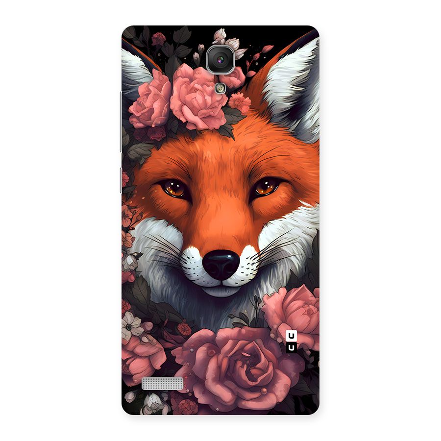 Fox and Roses Back Case for Redmi Note Prime