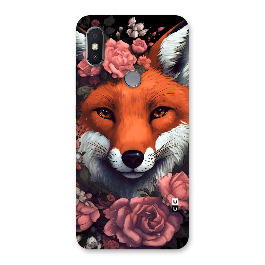 Fox and Roses Back Case for Redmi Y2