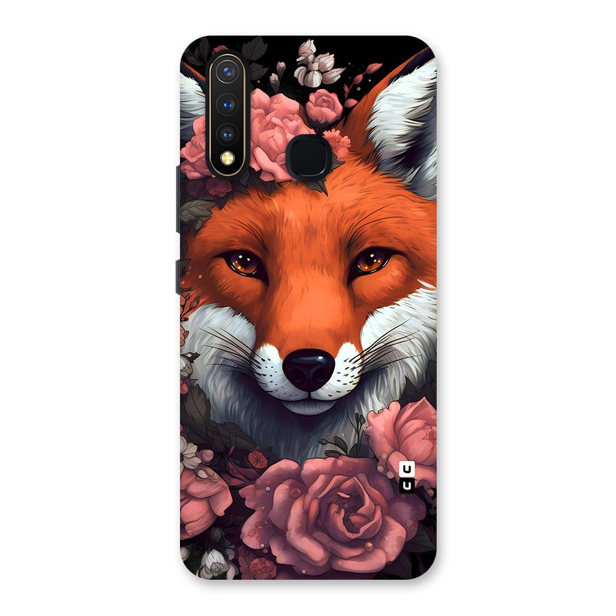 Fox and Roses Back Case for Vivo U20