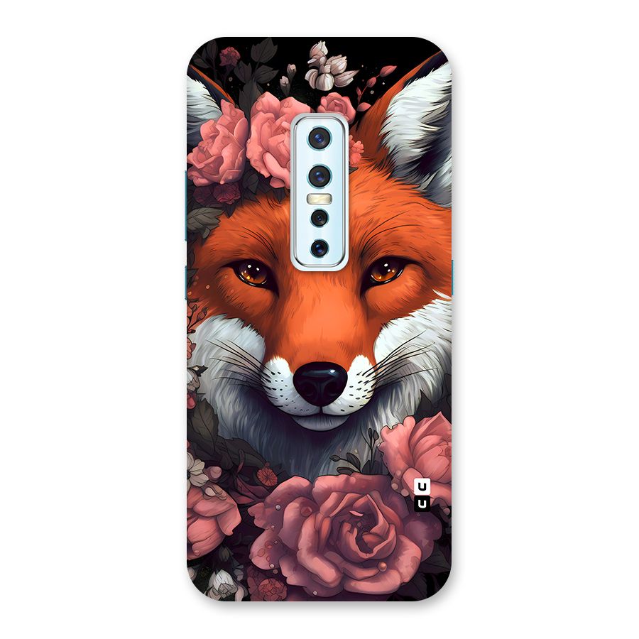 Fox and Roses Back Case for Vivo V17 Pro