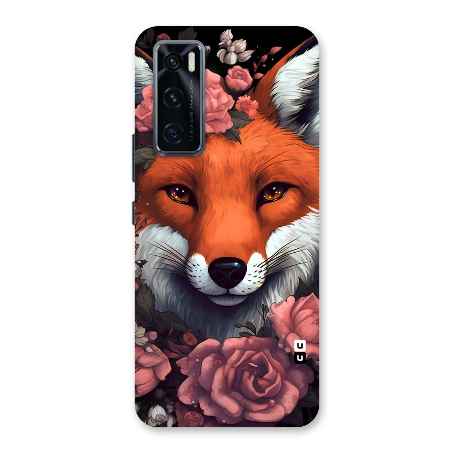 Fox and Roses Back Case for Vivo V20 SE