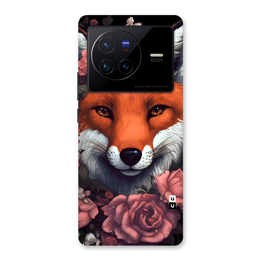 Fox and Roses Back Case for Vivo X80
