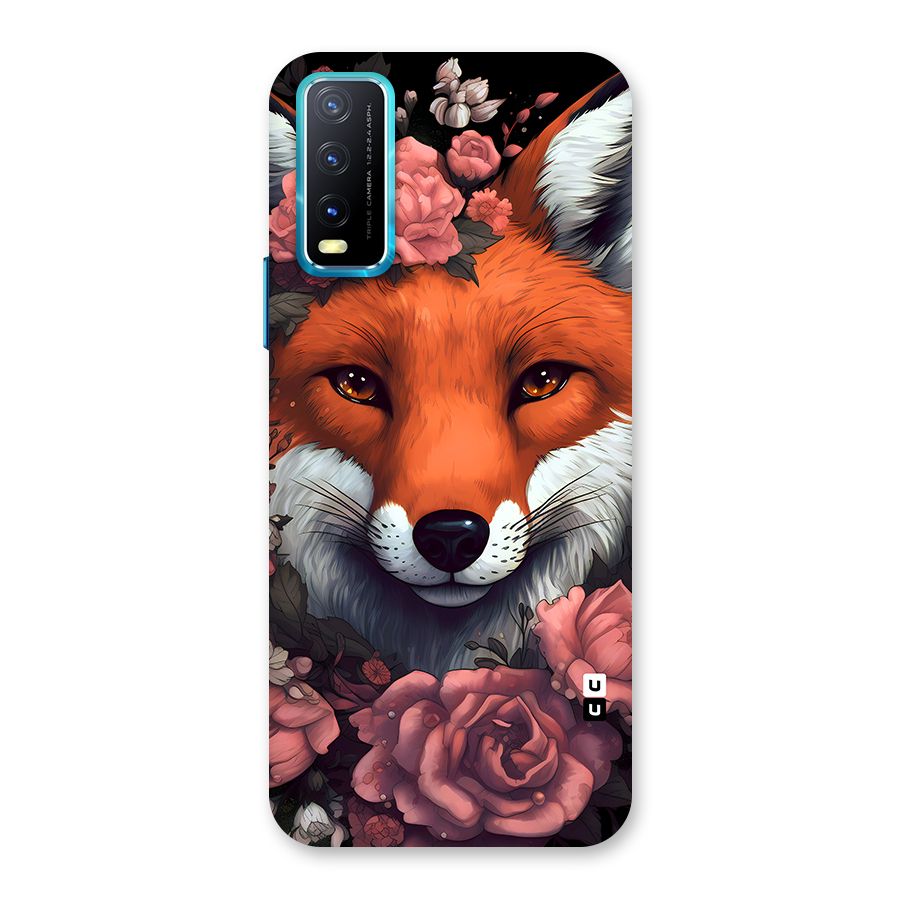 Fox and Roses Back Case for Vivo Y20G