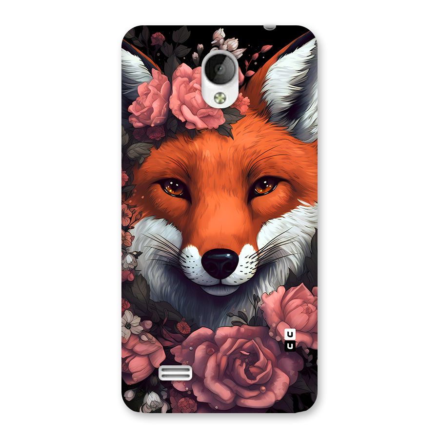 Fox and Roses Back Case for Vivo Y21