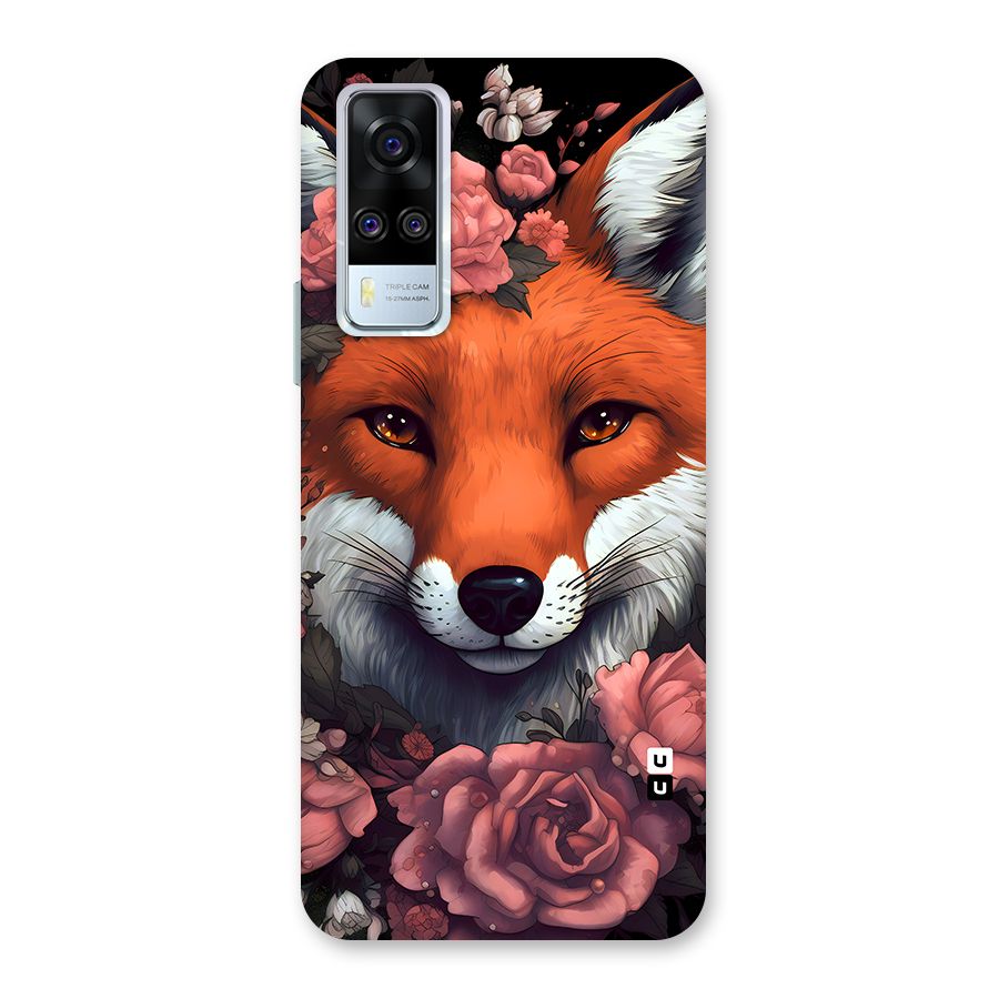 Fox and Roses Back Case for Vivo Y31