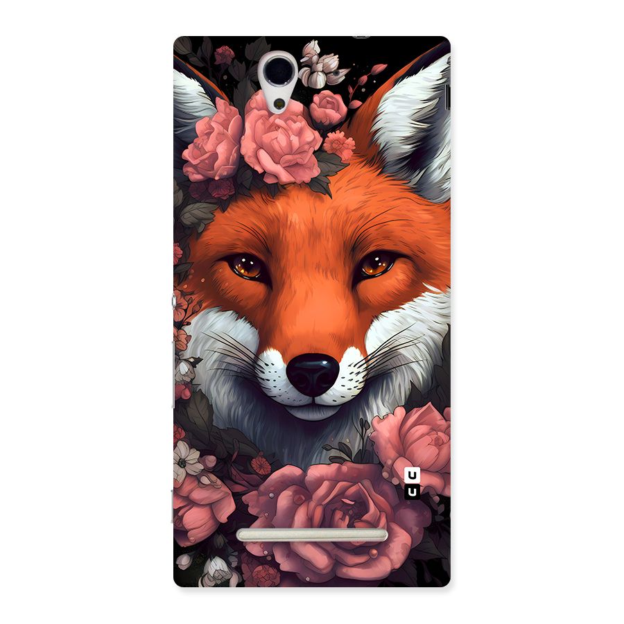 Fox and Roses Back Case for Xperia C3