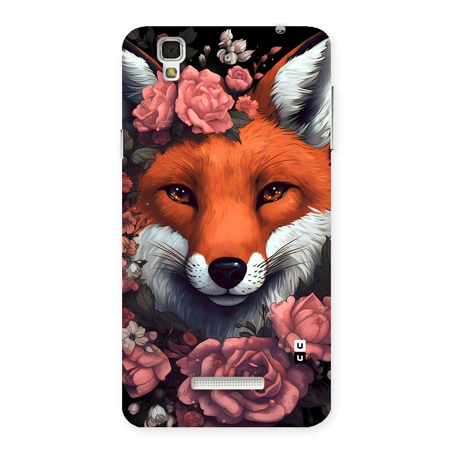 Fox and Roses Back Case for YU Yureka Plus