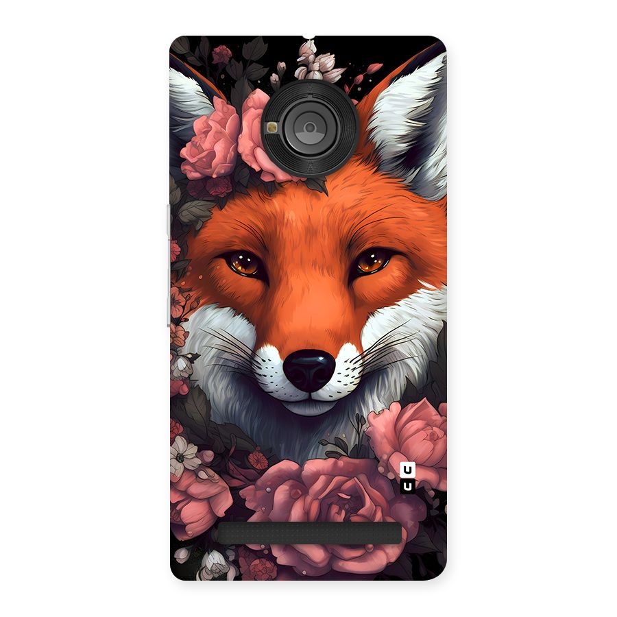 Fox and Roses Back Case for Yuphoria