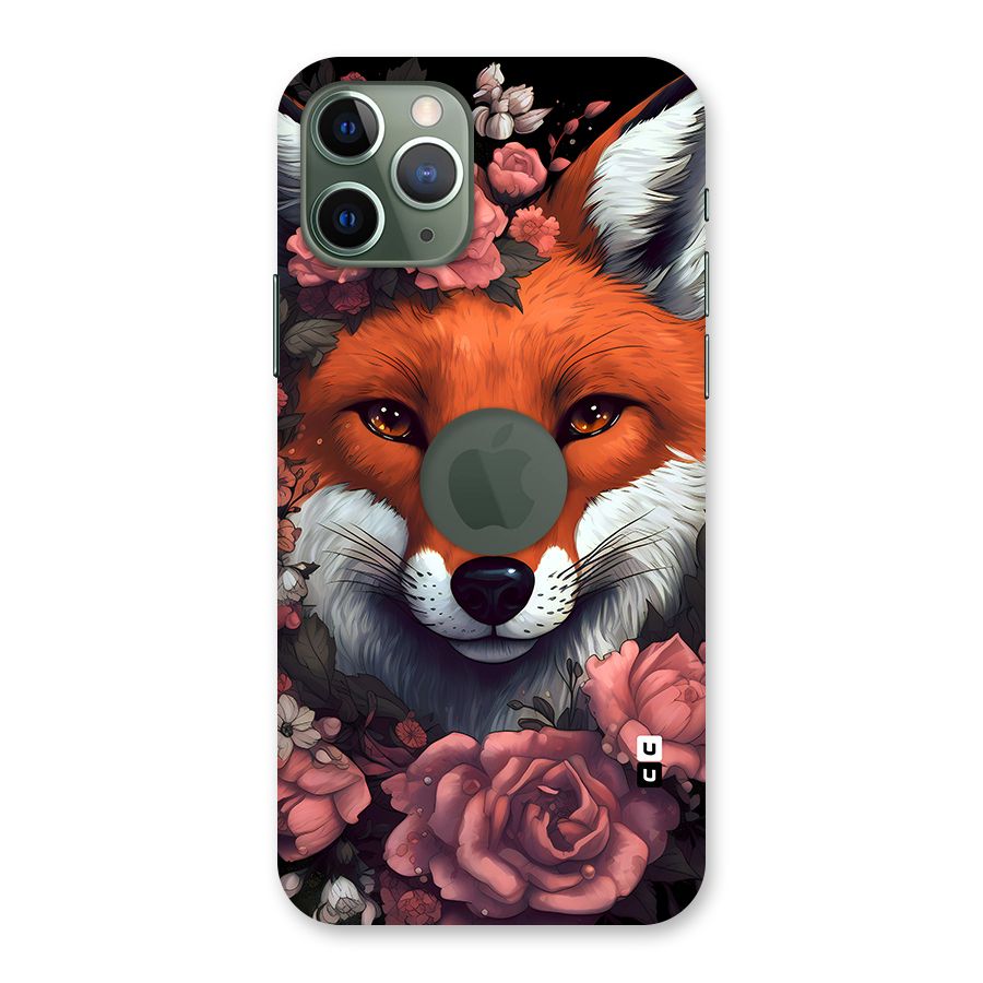 Fox and Roses Back Case for iPhone 11 Pro Logo  Cut