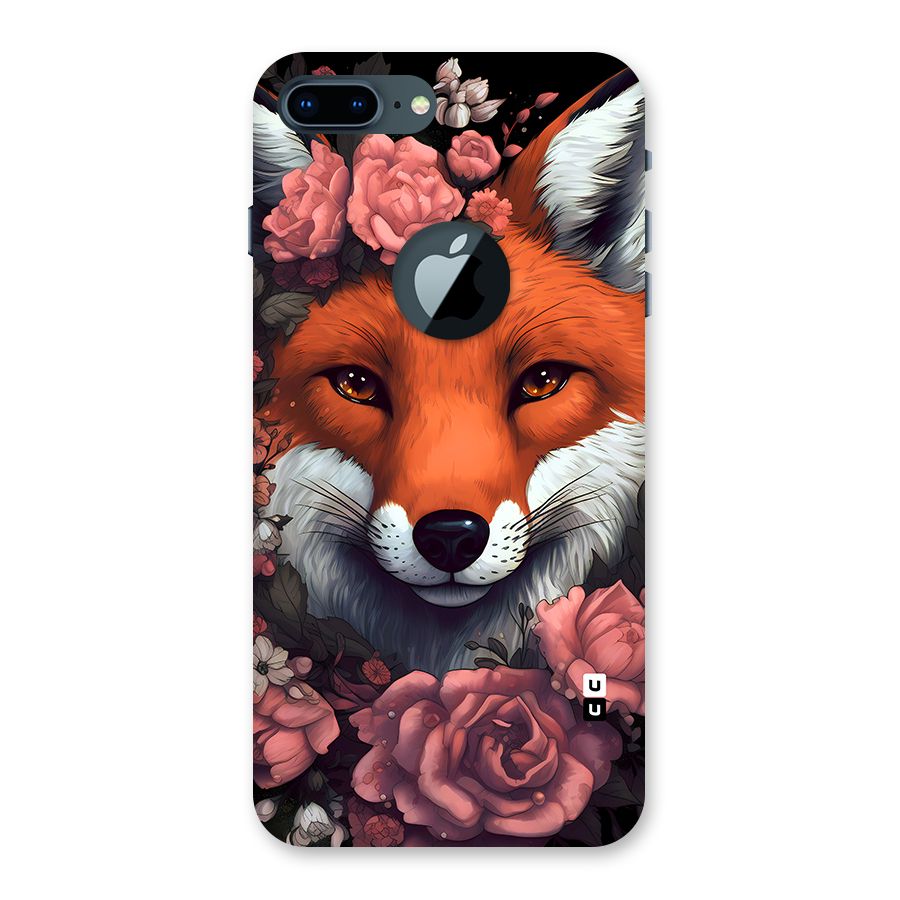 Fox and Roses Back Case for iPhone 7 Plus Logo Cut