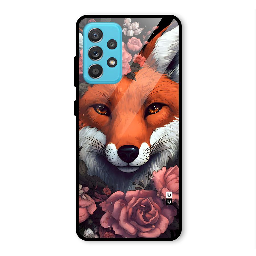 Fox and Roses Glass Back Case for Galaxy A52