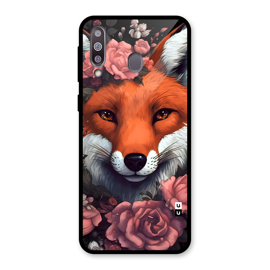 Fox and Roses Glass Back Case for Galaxy M30