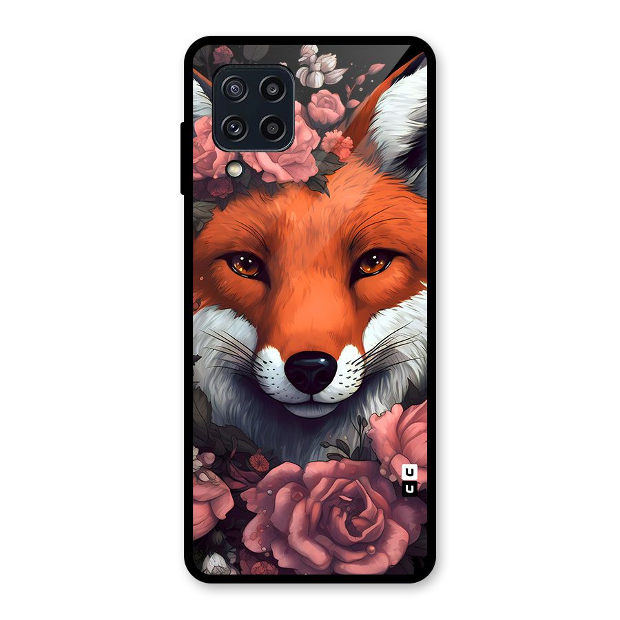 Fox and Roses Glass Back Case for Galaxy M32