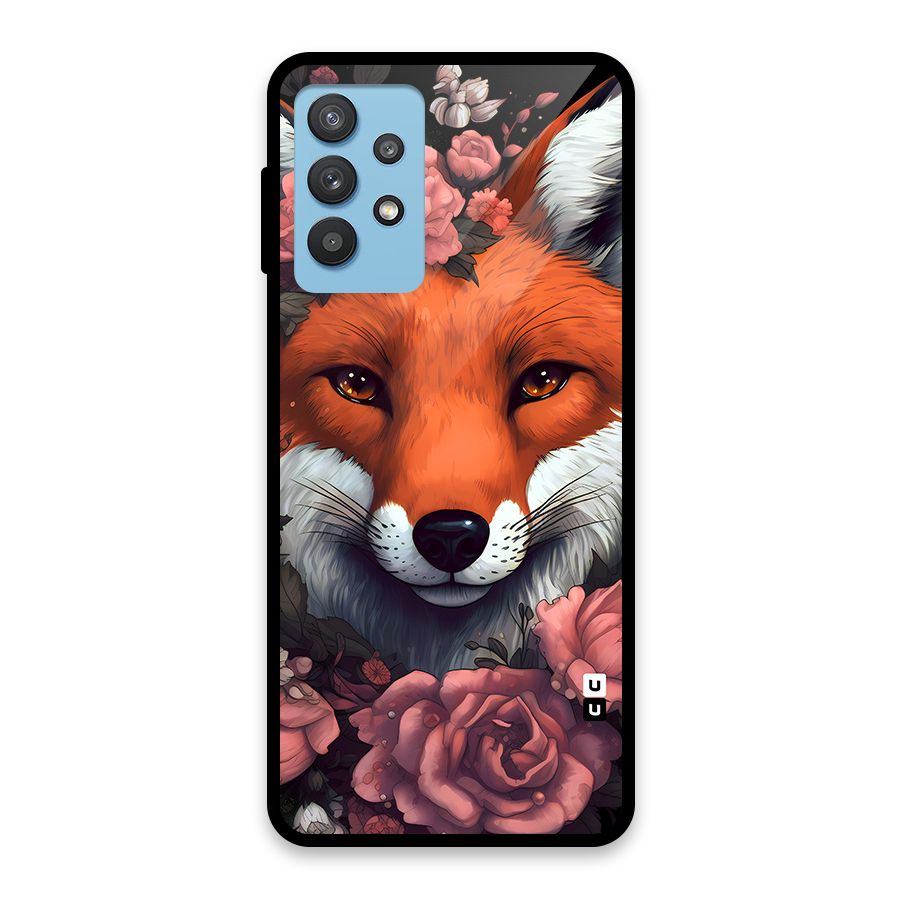 Fox and Roses Glass Back Case for Galaxy M32 5G