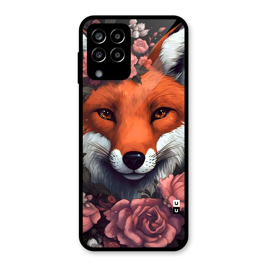 Fox and Roses Glass Back Case for Galaxy M33