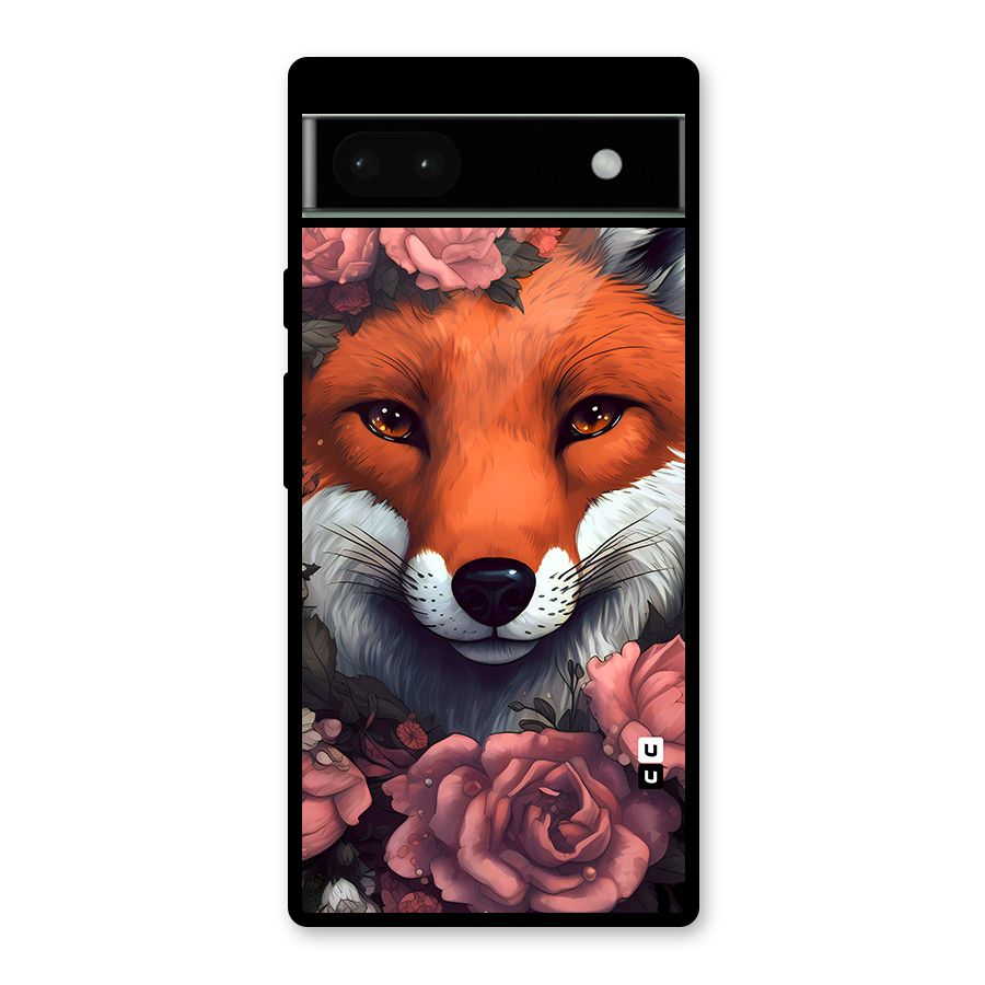Fox and Roses Glass Back Case for Google Pixel 6a