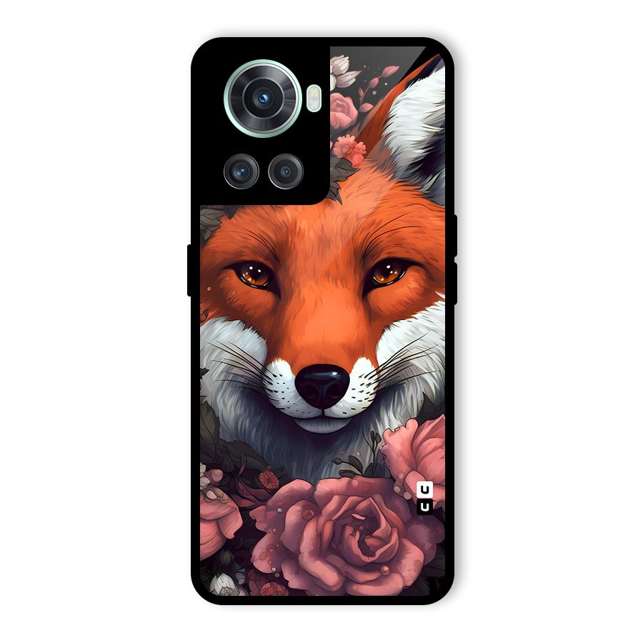 Fox and Roses Glass Back Case for OnePlus 10R