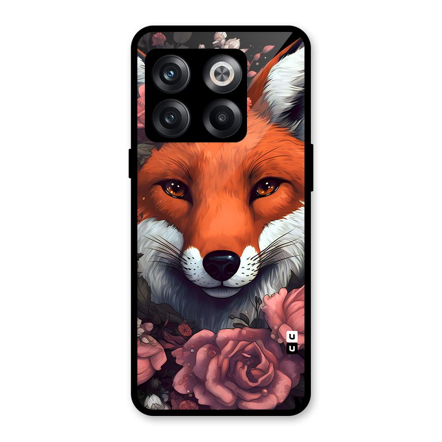 Fox and Roses Glass Back Case for OnePlus 10T