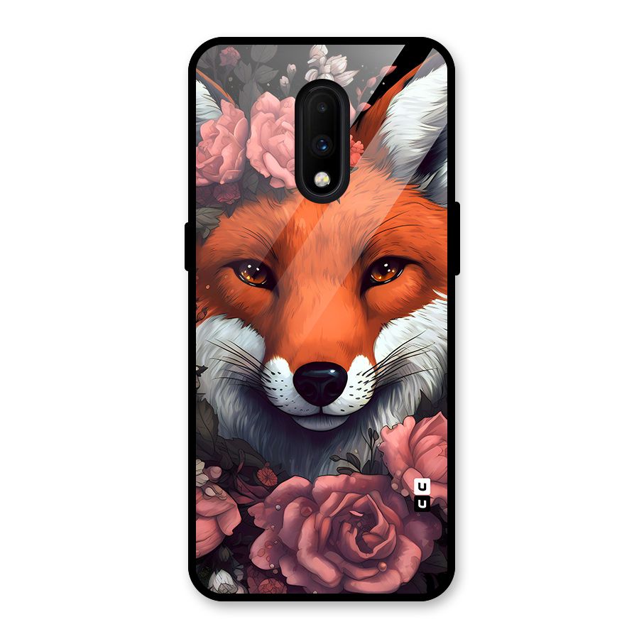 Fox and Roses Glass Back Case for OnePlus 7