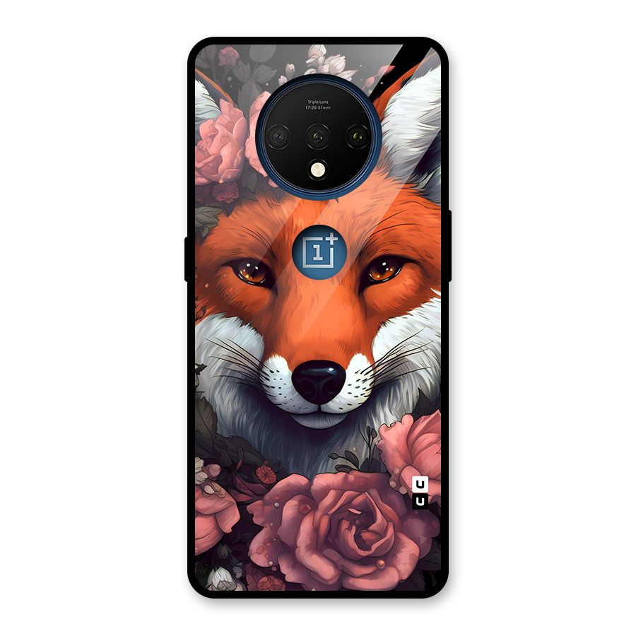 Fox and Roses Glass Back Case for OnePlus 7T