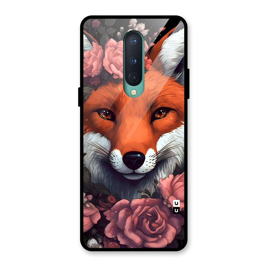 Fox and Roses Glass Back Case for OnePlus 8