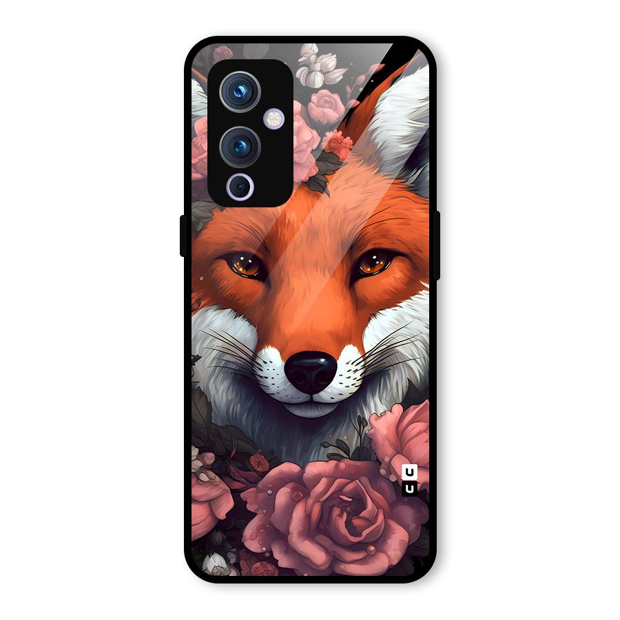 Fox and Roses Glass Back Case for OnePlus 9