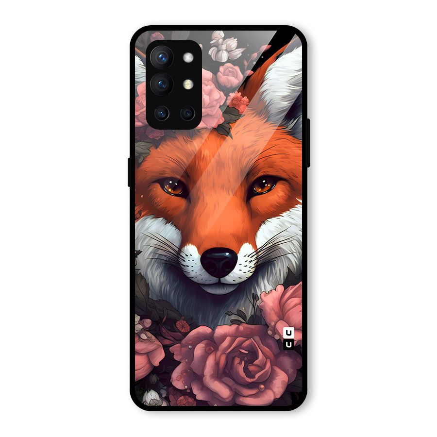 Fox and Roses Glass Back Case for OnePlus 9R