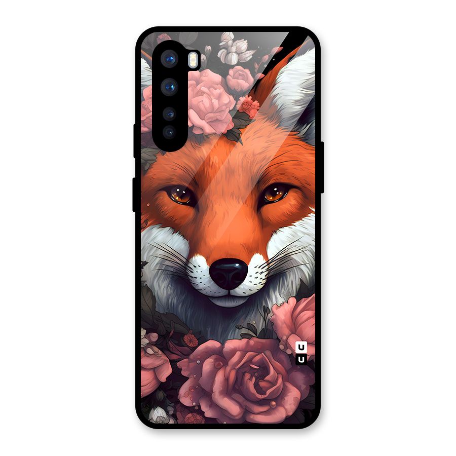 Fox and Roses Glass Back Case for OnePlus Nord