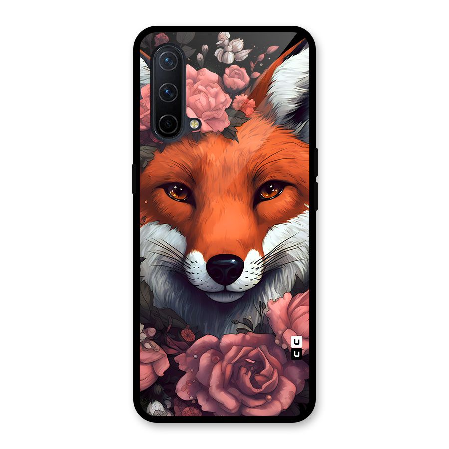 Fox and Roses Glass Back Case for OnePlus Nord CE 5G