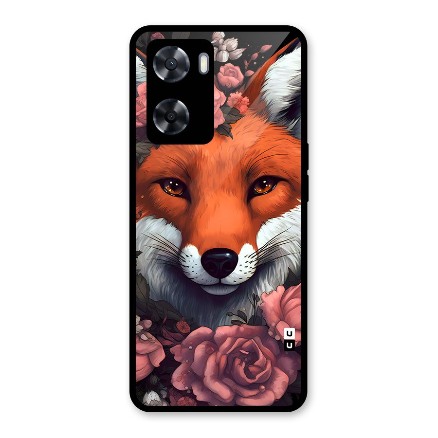 Fox and Roses Glass Back Case for Oppo A57 2022