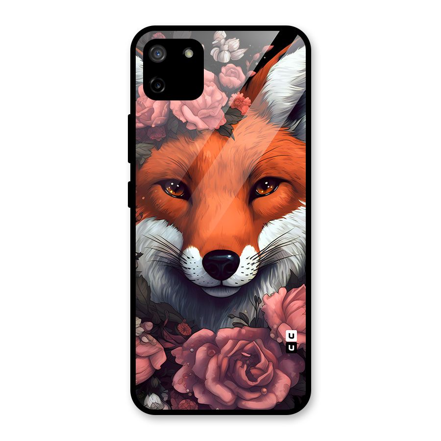 Fox and Roses Glass Back Case for Realme C11