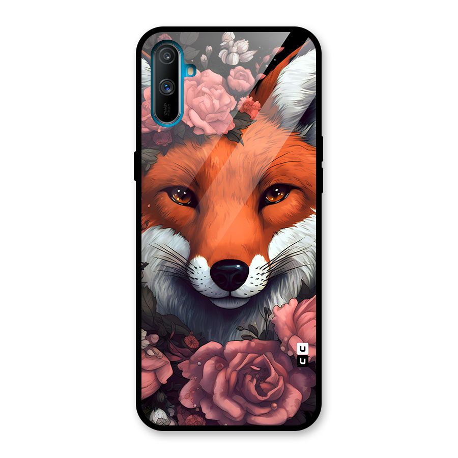 Fox and Roses Glass Back Case for Realme C3