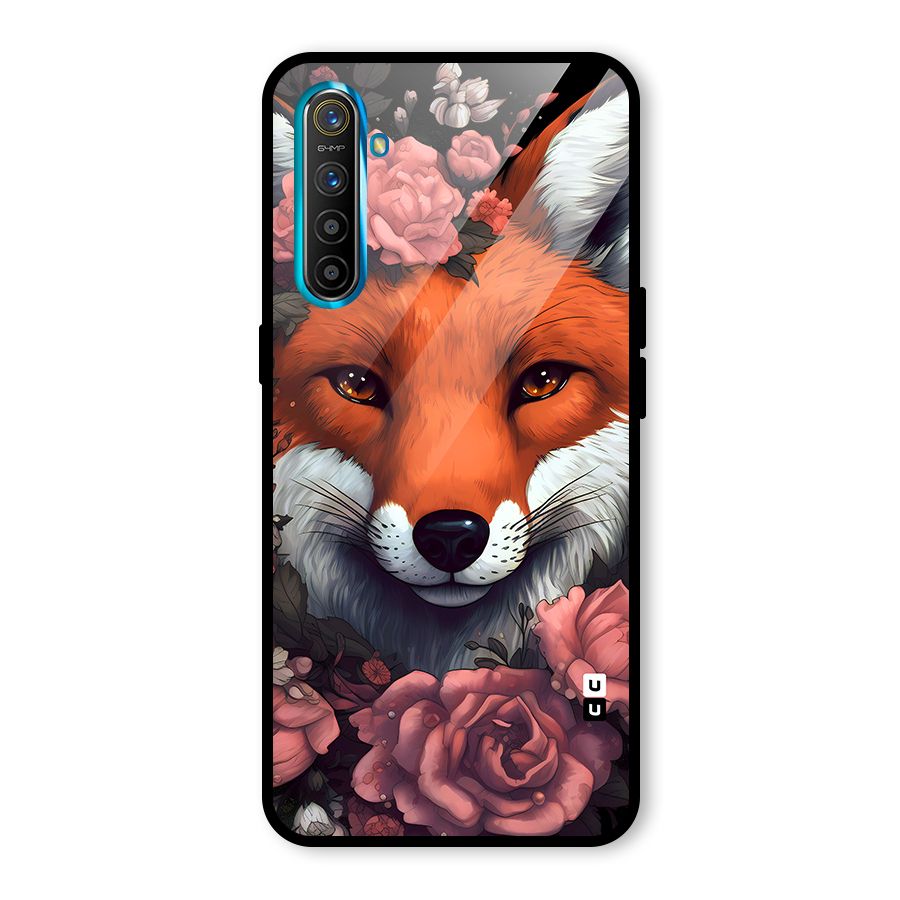 Fox and Roses Glass Back Case for Realme X2