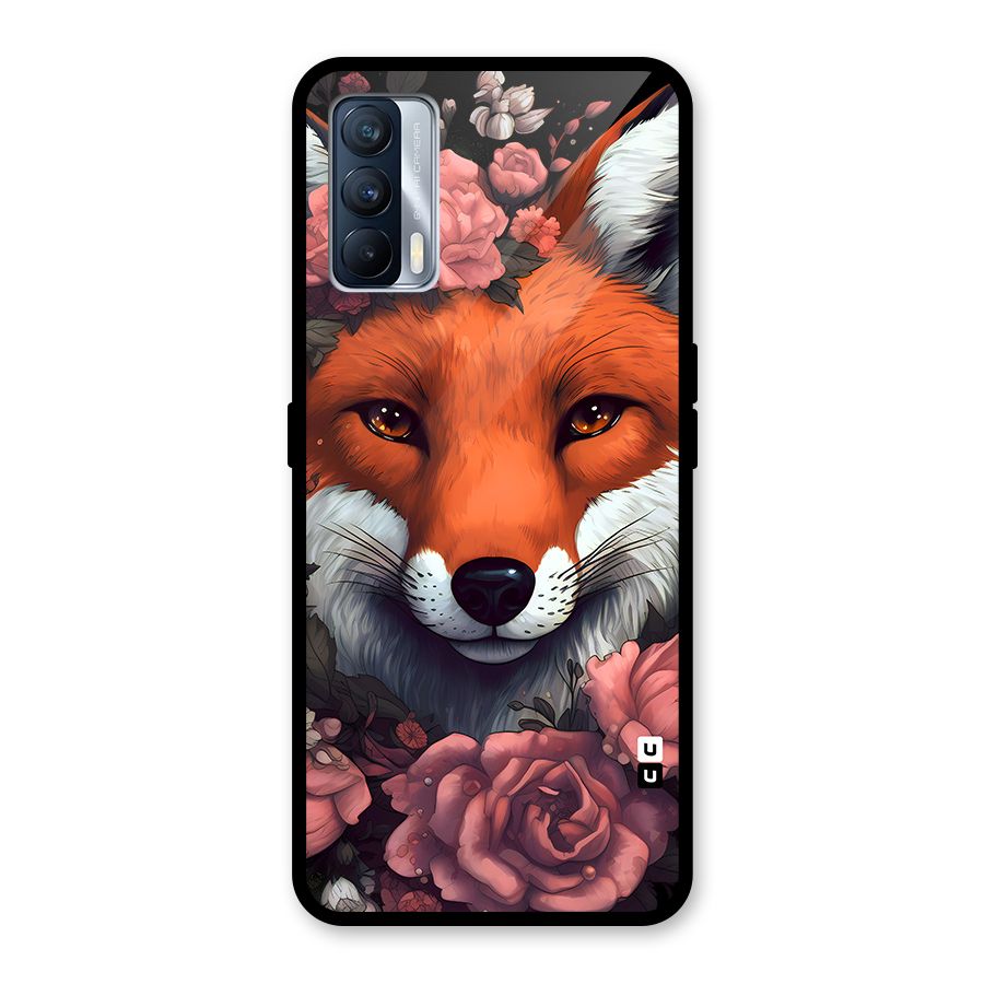 Fox and Roses Glass Back Case for Realme X7
