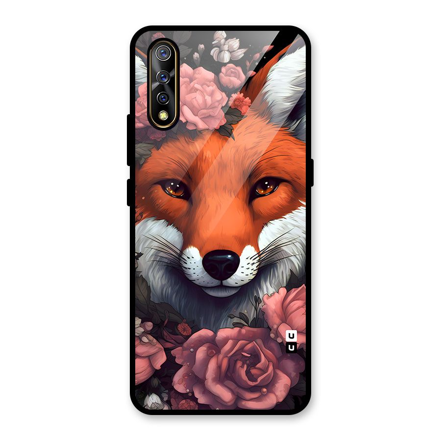Fox and Roses Glass Back Case for Vivo S1