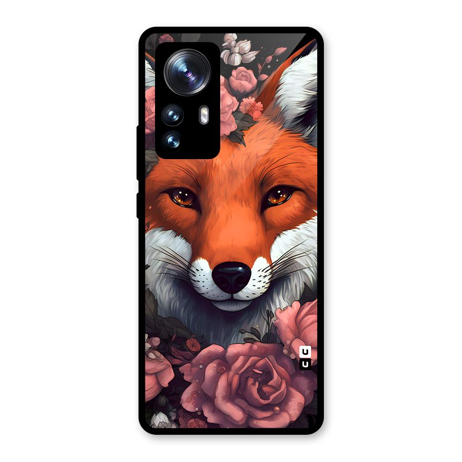 Fox and Roses Glass Back Case for Xiaomi 12 Pro