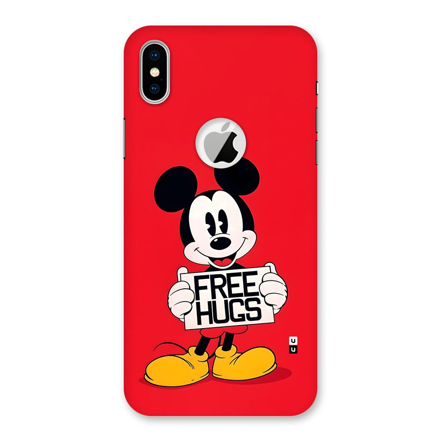 Free Hugs Back Case for iPhone XS Logo Cut
