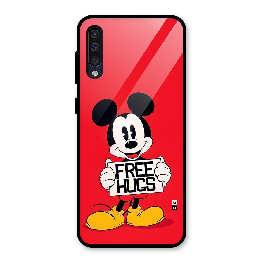 Free Hugs Glass Back Case for Galaxy A50s