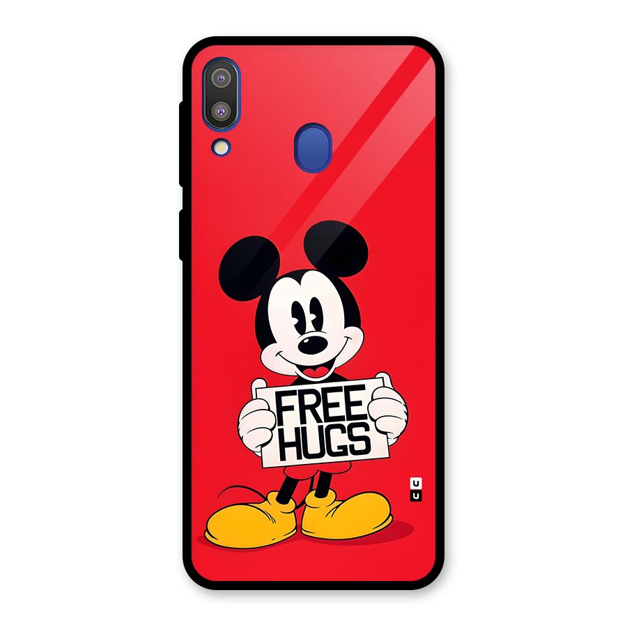 Free Hugs Glass Back Case for Galaxy M20